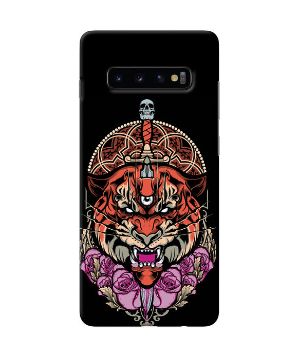 Abstract Tiger Samsung S10 Plus Back Cover