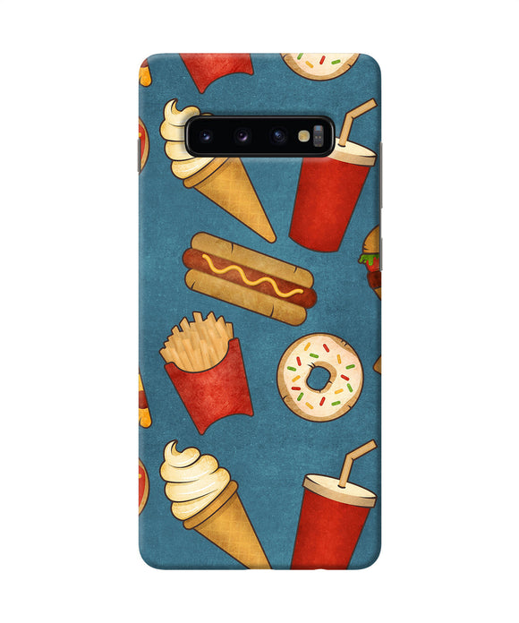 Abstract Food Print Samsung S10 Plus Back Cover