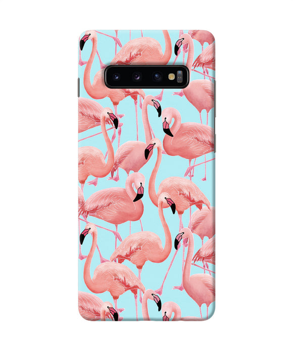 Abstract Sheer Bird Print Samsung S10 Plus Back Cover