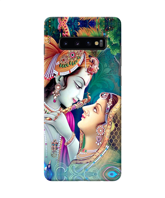 Lord Radha Krishna Paint Samsung S10 Plus Back Cover