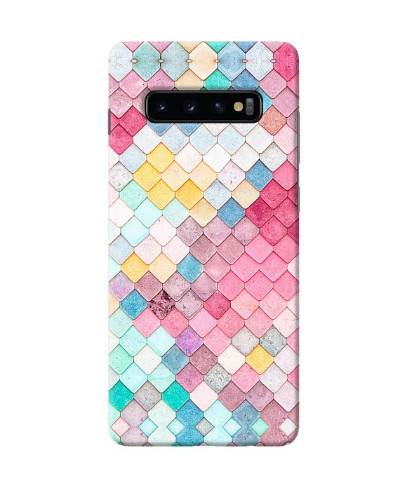 Colorful Fish Skin Samsung S10 Plus Back Cover