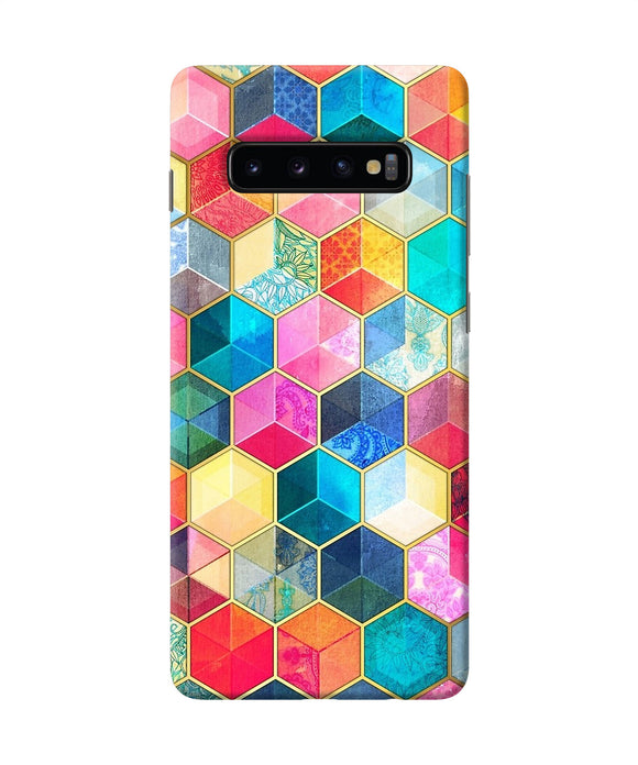 Abstract Color Box Samsung S10 Plus Back Cover