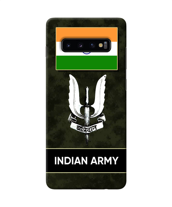 Indian Flag Balidan Logo Samsung S10 Plus Back Cover
