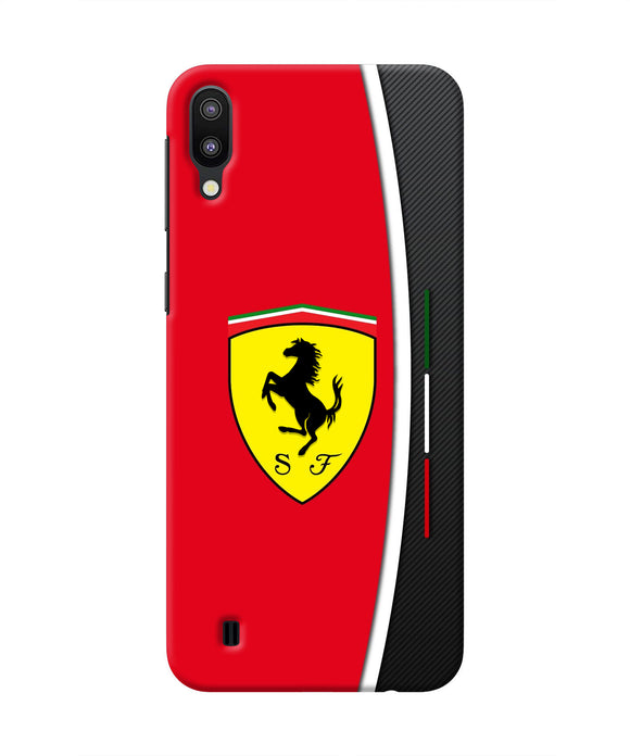 Ferrari Abstract Maroon Samsung M10 Real 4D Back Cover