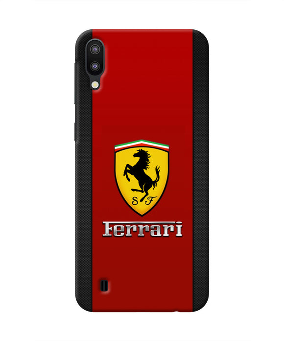Ferrari Abstract Red Samsung M10 Real 4D Back Cover
