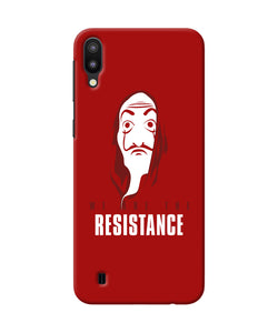 Money Heist Resistance Quote Samsung M10 Back Cover