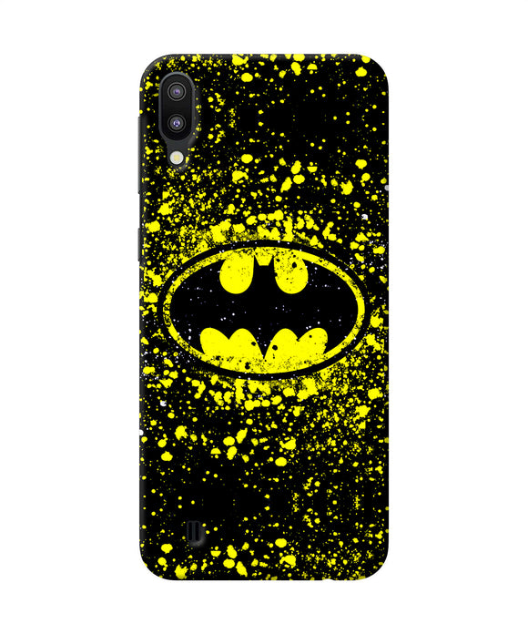 Batman Last Knight Print Yellow Samsung M10 Back Cover
