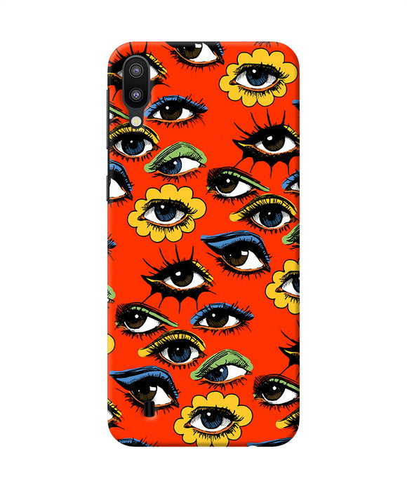 Abstract Eyes Pattern Samsung M10 Back Cover