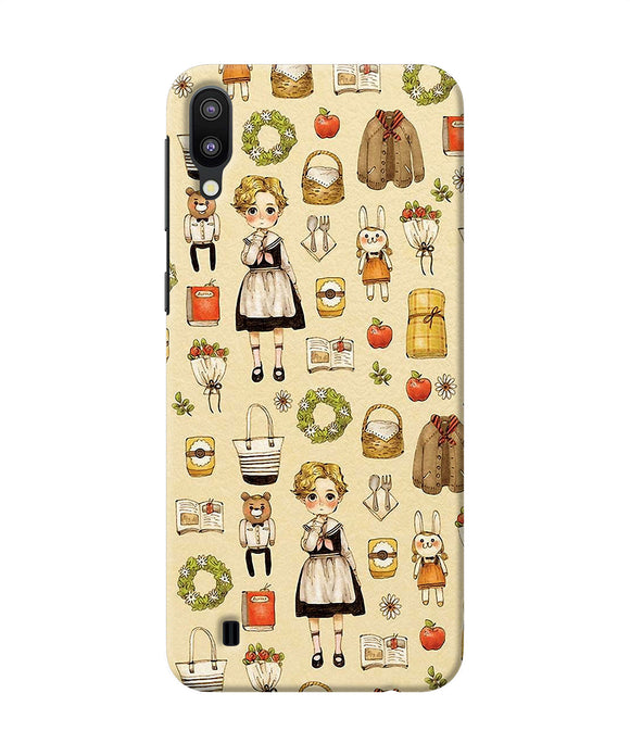 Canvas Girl Print Samsung M10 Back Cover