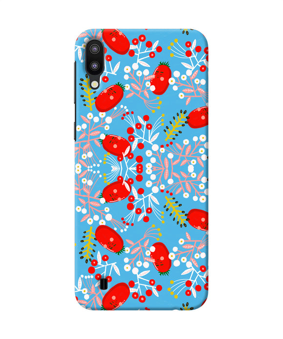 Small Red Animation Pattern Samsung M10 Back Cover