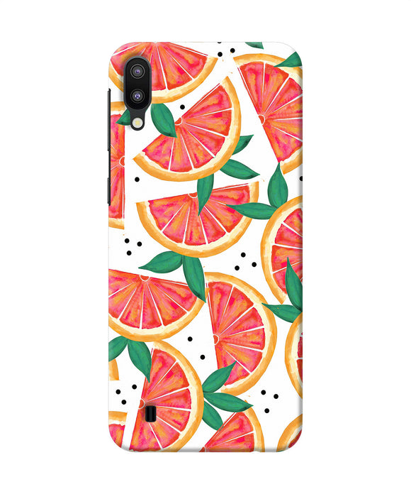 Abstract Orange Print Samsung M10 Back Cover