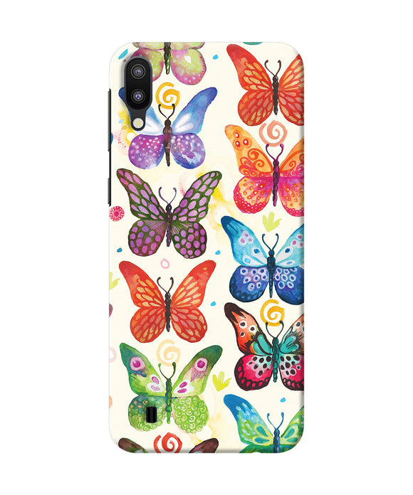 Abstract Butterfly Print Samsung M10 Back Cover