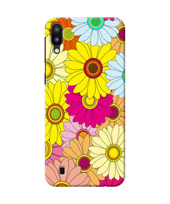 Abstract Colorful Flowers Samsung M10 Back Cover