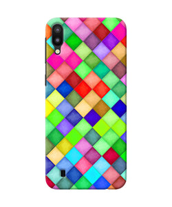 Abstract Colorful Squares Samsung M10 Back Cover