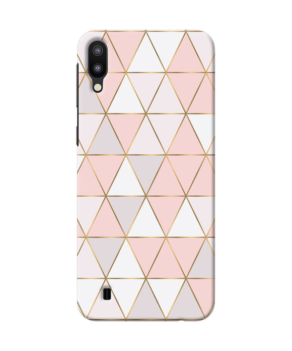 Abstract Pink Triangle Pattern Samsung M10 Back Cover