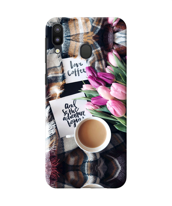 Love Coffee Quotes Samsung M20 Back Cover