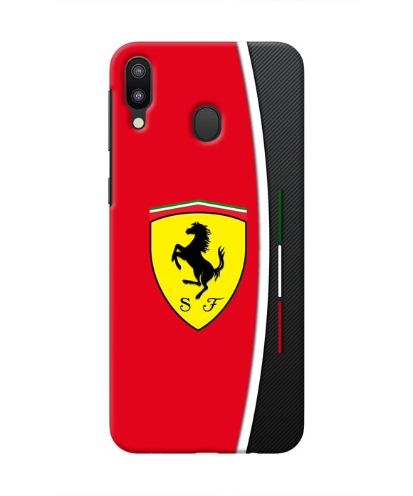 Ferrari Abstract Maroon Samsung M20 Real 4D Back Cover