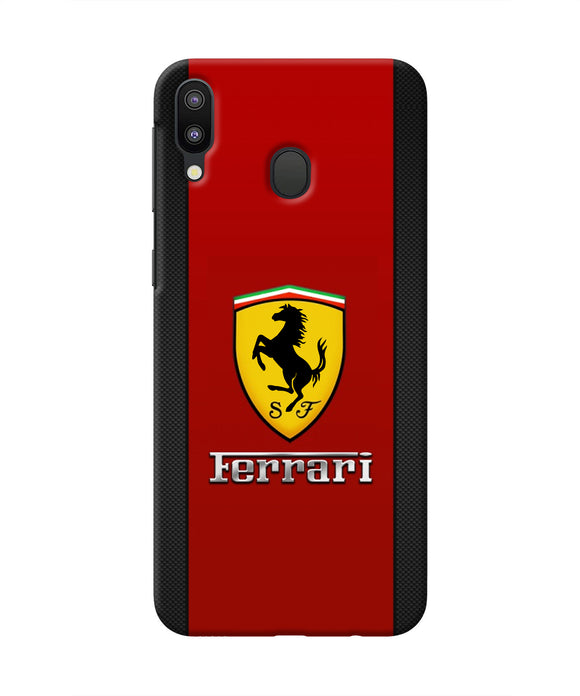 Ferrari Abstract Red Samsung M20 Real 4D Back Cover