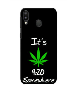 Weed Quote Samsung M20 Real 4D Back Cover