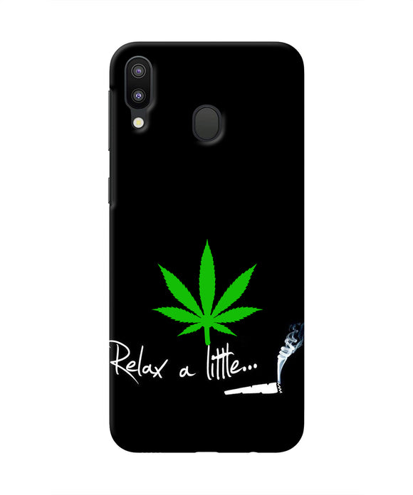 Weed Relax Quote Samsung M20 Real 4D Back Cover