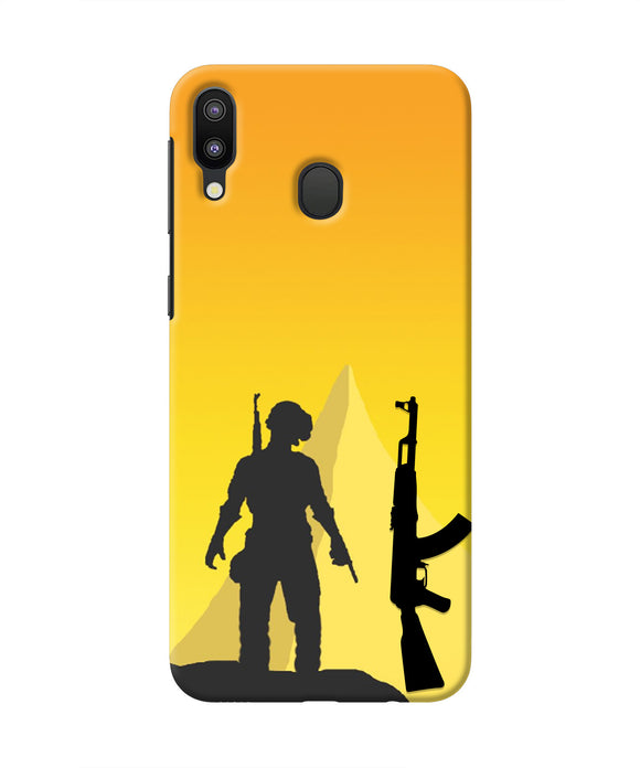 PUBG Silhouette Samsung M20 Real 4D Back Cover