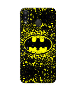 Batman Last Knight Print Yellow Samsung M20 Back Cover