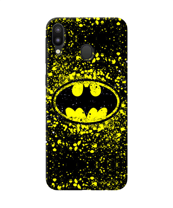 Batman Last Knight Print Yellow Samsung M20 Back Cover