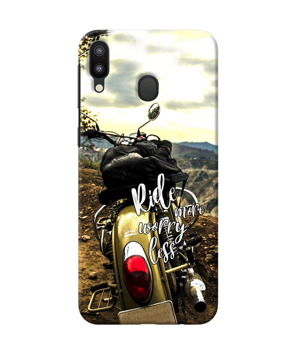 Ride More Worry Less Samsung M20 Back Cover
