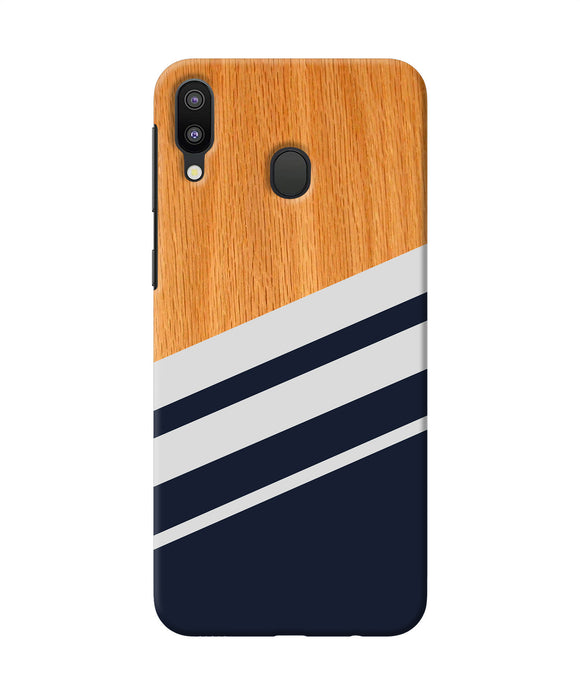 Black And White Wooden Samsung M20 Back Cover Case Online at Best