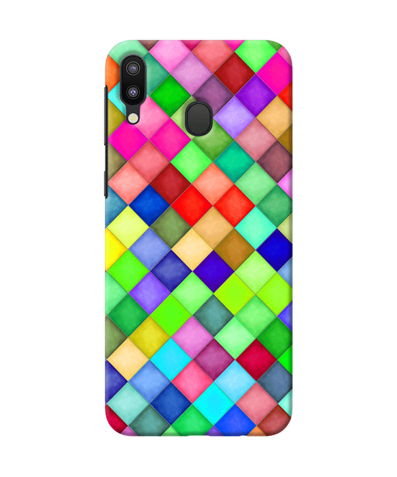 Abstract Colorful Squares Samsung M20 Back Cover