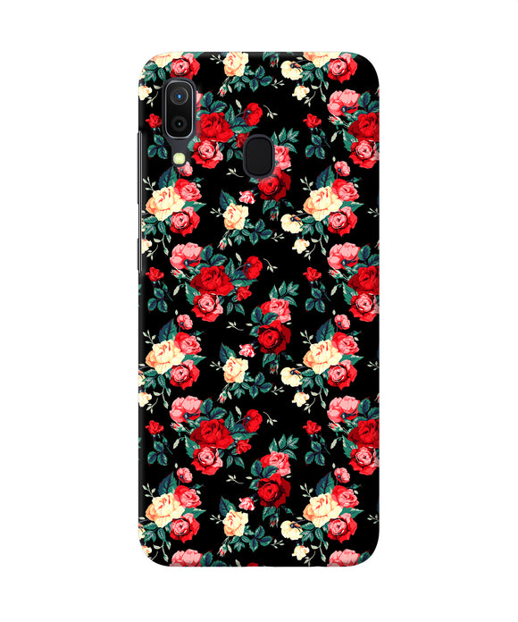 Rose Pattern Samsung A30 Back Cover