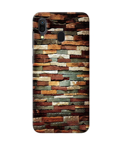 Bricks Pattern Samsung A30 Back Cover