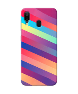 Stripes color Samsung A30 Back Cover