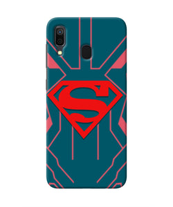 Superman Techno Samsung A30 Real 4D Back Cover