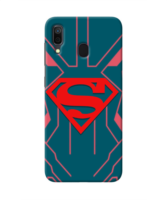 Superman Techno Samsung A30 Real 4D Back Cover