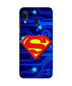 Superman Abstract Samsung A30 Real 4D Back Cover