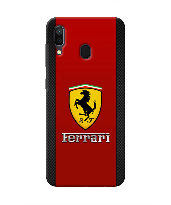 Ferrari Abstract Red Samsung A30 Real 4D Back Cover