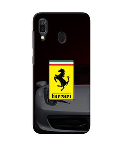 White Ferrari Samsung A30 Real 4D Back Cover