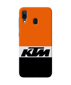 KTM Colorblock Samsung A30 Real 4D Back Cover