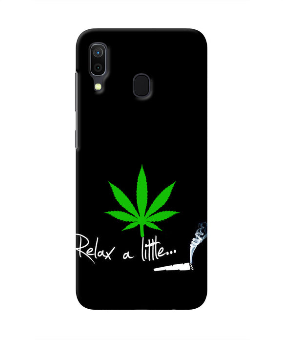 Weed Relax Quote Samsung A30 Real 4D Back Cover