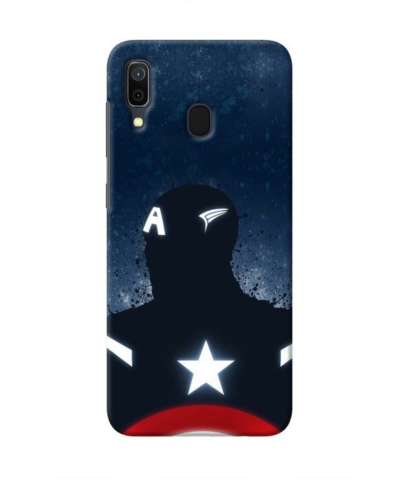 Captain america Shield Samsung A30 Real 4D Back Cover