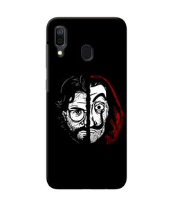 Money Heist Professor Mask Sketch Samsung A30 Back Cover