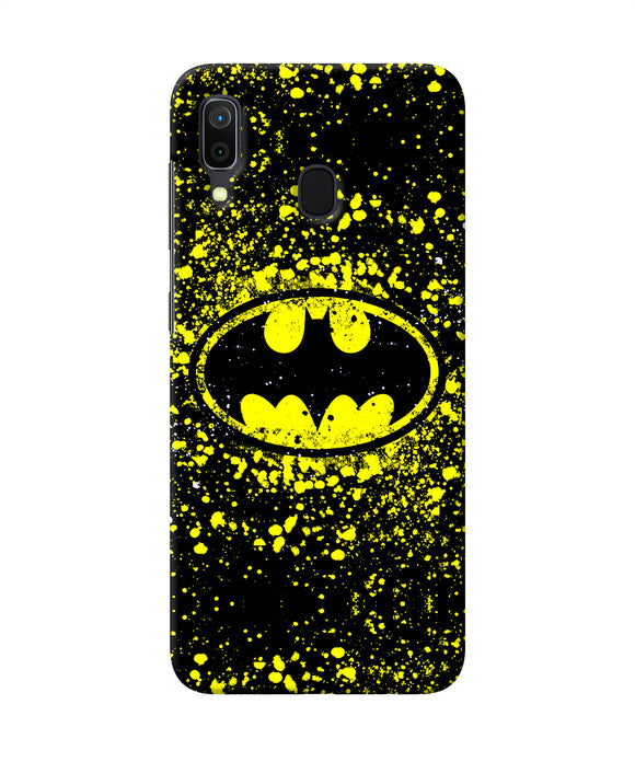 Batman Last Knight Print Yellow Samsung A30 Back Cover
