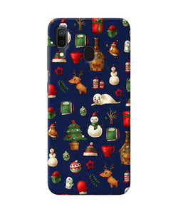 Canvas Christmas Print Samsung A30 Back Cover