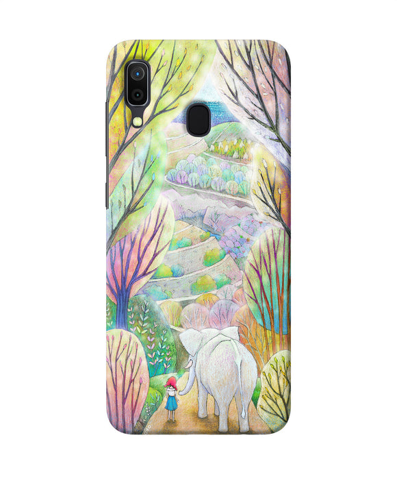 Natual Elephant Girl Samsung A30 Back Cover