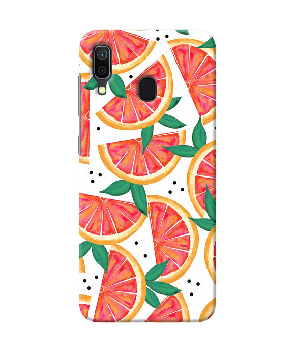 Abstract Orange Print Samsung A30 Back Cover