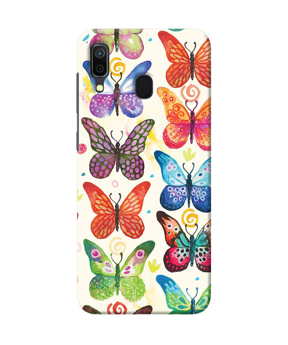 Abstract Butterfly Print Samsung A30 Back Cover