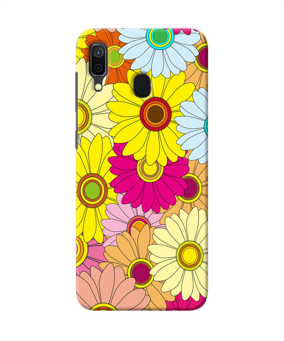 Abstract Colorful Flowers Samsung A30 Back Cover