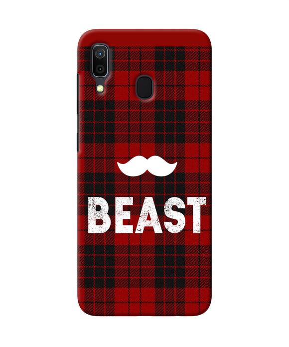 Beast Red Square Samsung A30 Back Cover