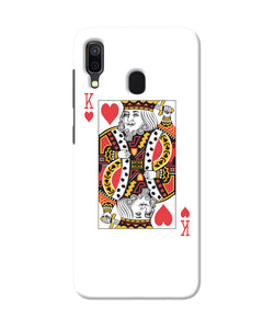 Heart King Card Samsung A30 Back Cover